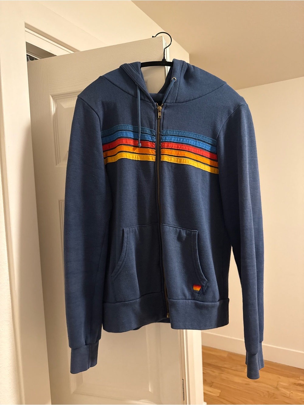 Navy Aviator Nation Zip-Up Hoodie